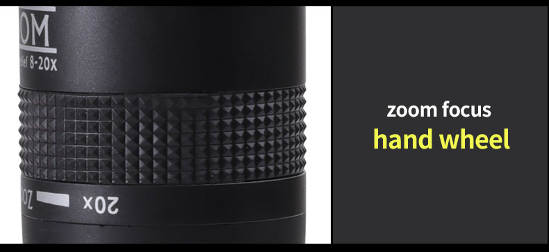 Compact Μονόκυαλο Super Zoom 8-20x50 με Ρύθμιση Μυωπίας, Κοντινή Εστίαση / Near Focus, Night Vision, BAK4 FMC Πρίσματα, Τηλεσκόπιο profitstore